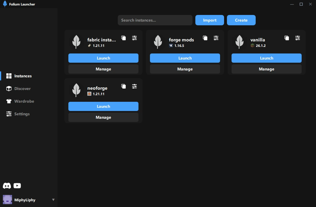 The Folium launcher